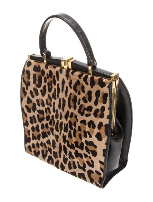 Donna Karan Ponyhair Top Handle Bag