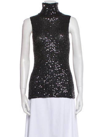 Donna Karan Cashmere Turtleneck Top