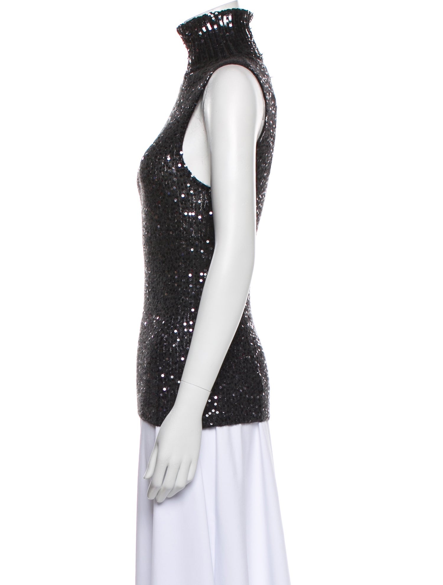 Donna Karan Cashmere Turtleneck Top