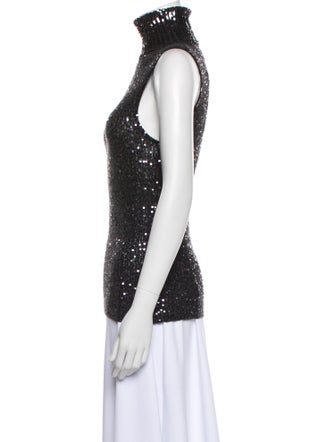 Donna Karan Cashmere Turtleneck Top