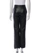 Donna Karan Leather Straight Leg Pants