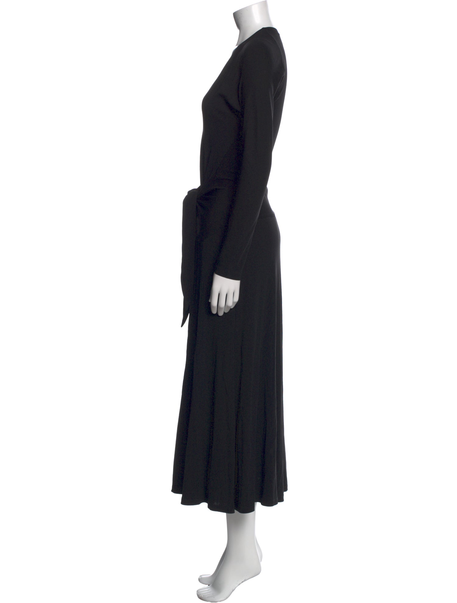 Donna Karan V-Neck Long Dress