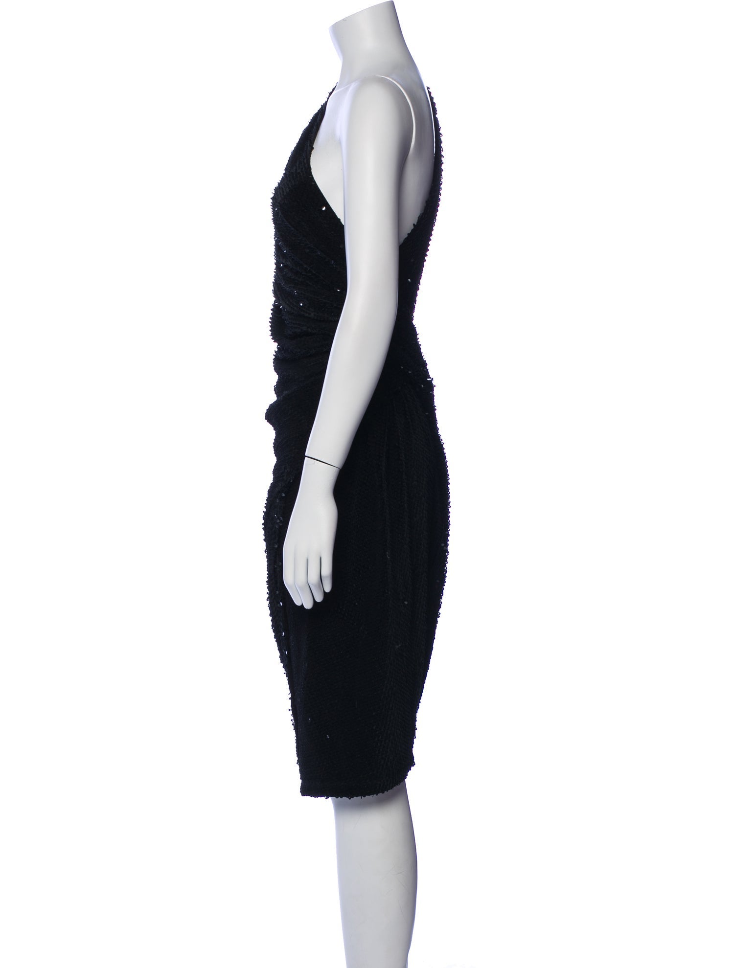 Donna Karan One-Shoulder Midi Length Dress