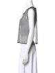 Donna Karan Scoop Neck Sleeveless Crop Top