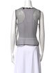 Donna Karan Scoop Neck Sleeveless Crop Top