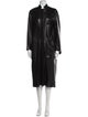 Donna Karan Lamb Leather Trench Coat