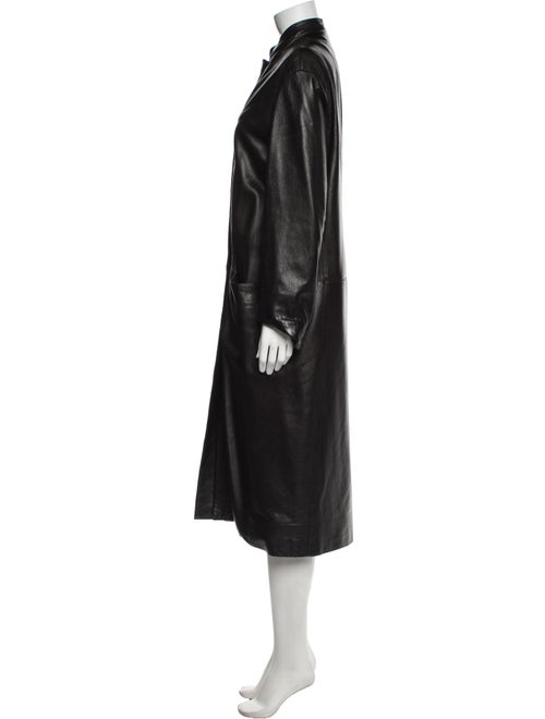 Donna Karan Lamb Leather Trench Coat