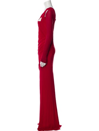 Donna Karan One-Shoulder Long Dress