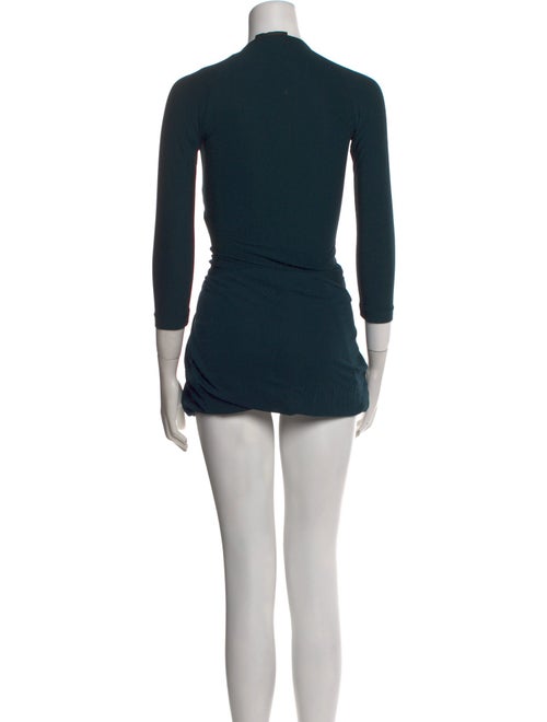 Donna Karan V-Neck Midi Length Dress