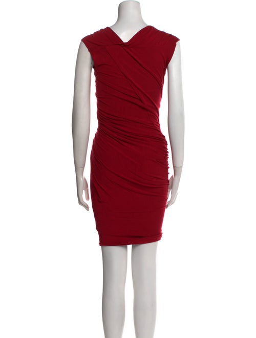 Donna Karan V-Neck Knee-Length Dress