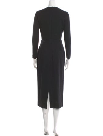 Donna Karan Wool Midi Length Dress