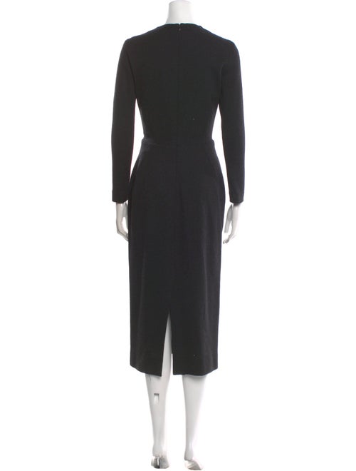 Donna Karan Wool Midi Length Dress