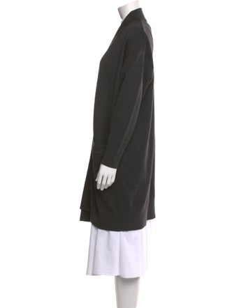 Donna Karan Wool Open Front Sweater