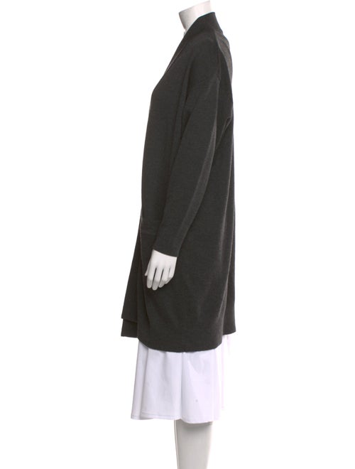 Donna Karan Wool Open Front Sweater