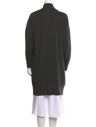 Donna Karan Wool Open Front Sweater