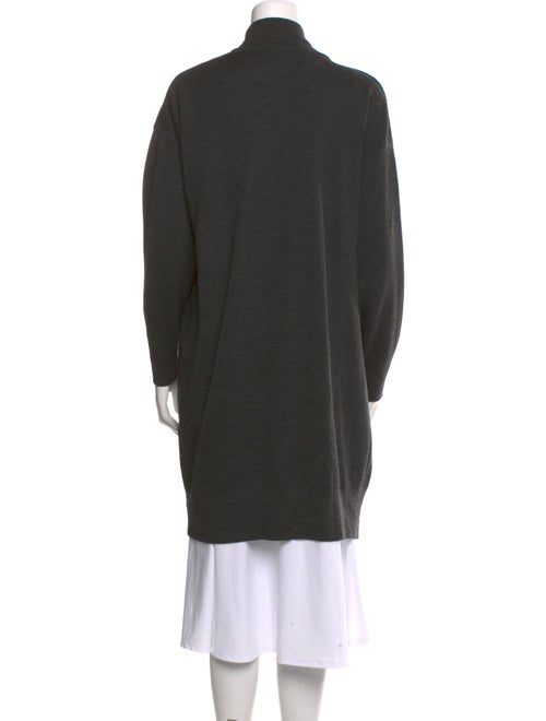 Donna Karan Wool Open Front Sweater