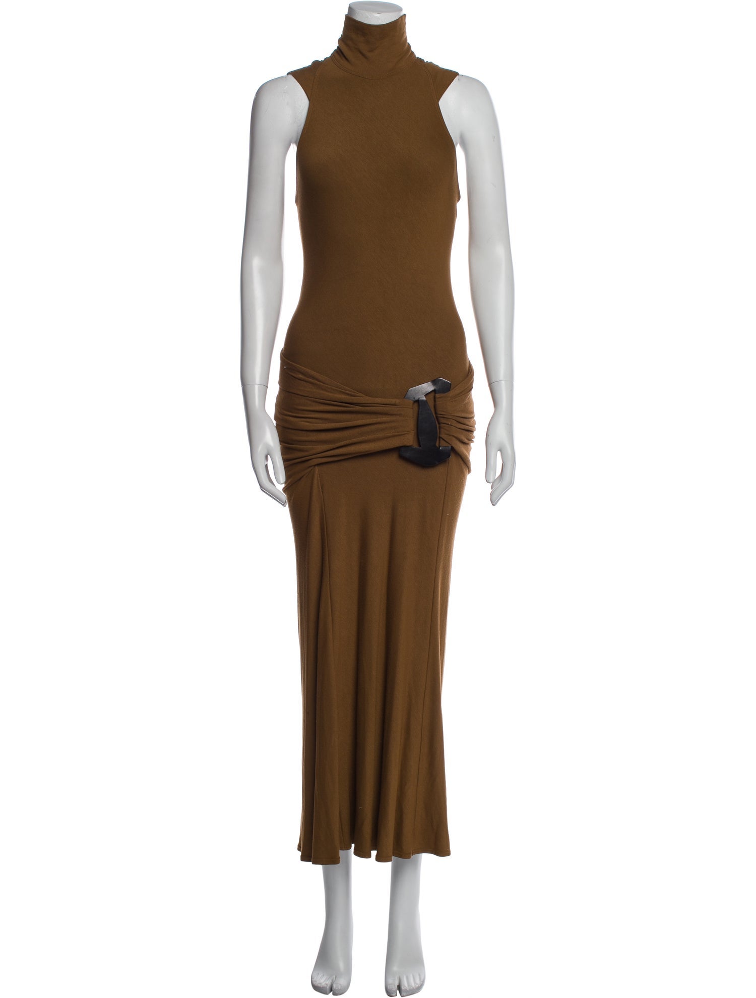 Donna Karan Turtleneck Long Dress