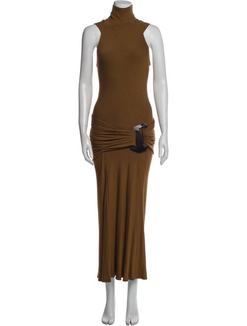 Donna Karan Turtleneck Long Dress
