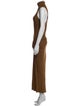 Donna Karan Turtleneck Long Dress