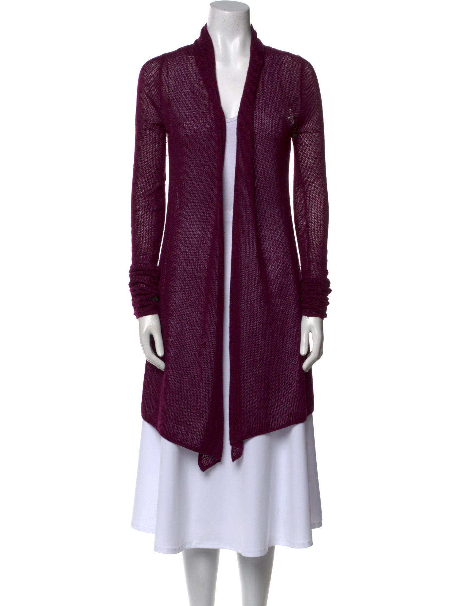 Donna Karan Cashmere Open Front Sweater