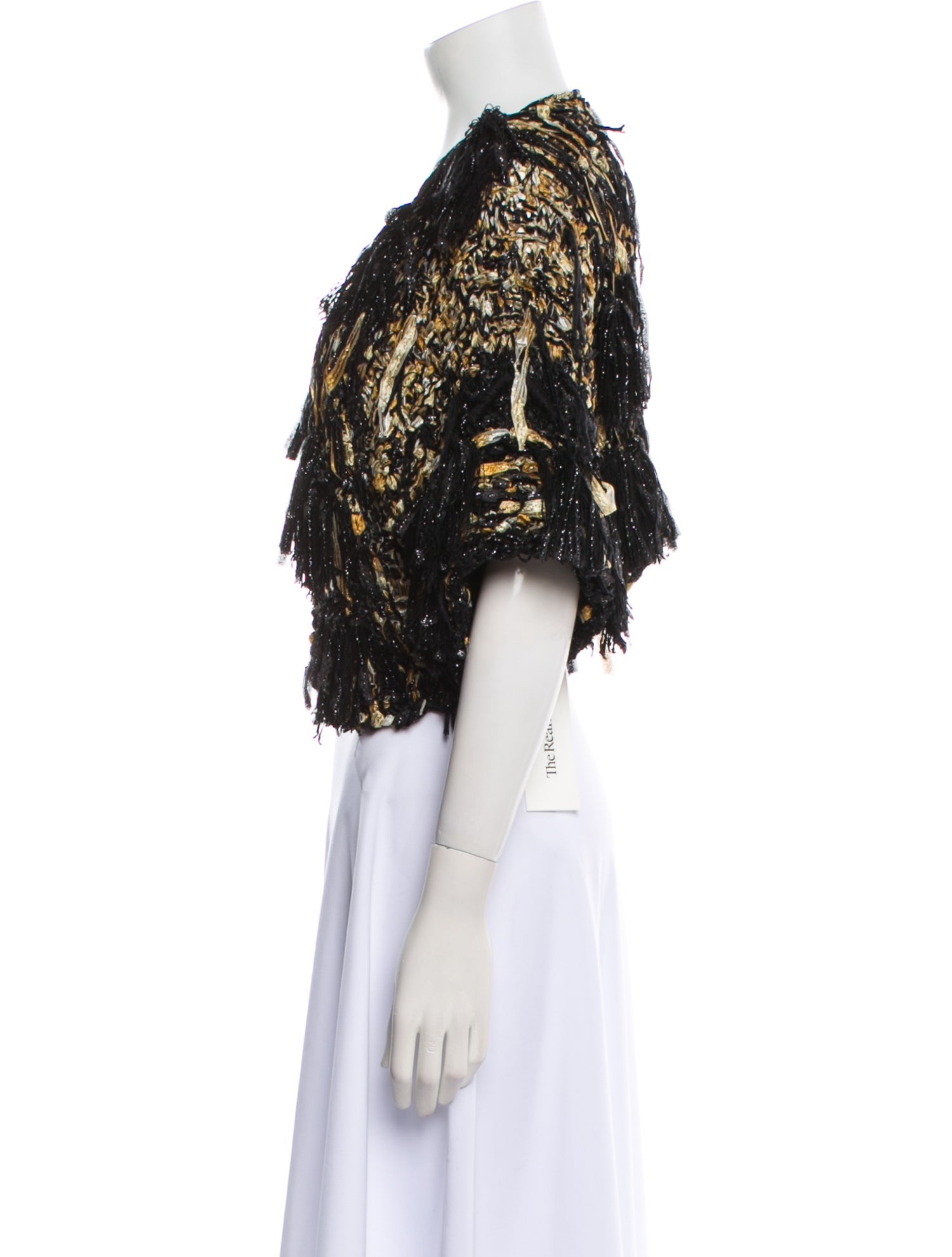 Donna Karan Nylon Printed Evening Jacket