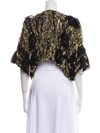 Donna Karan Nylon Printed Evening Jacket