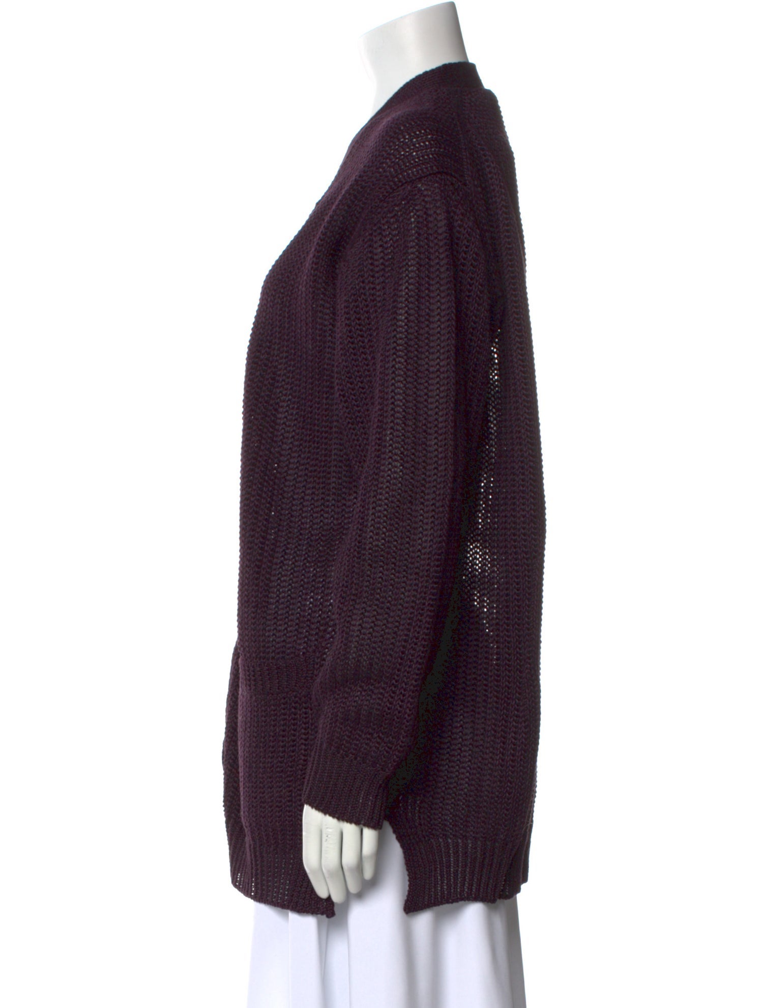 Donna Karan Linen V-Neck Sweater w/ Tags