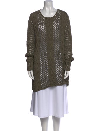 Donna Karan Silk Scoop Neck Sweater