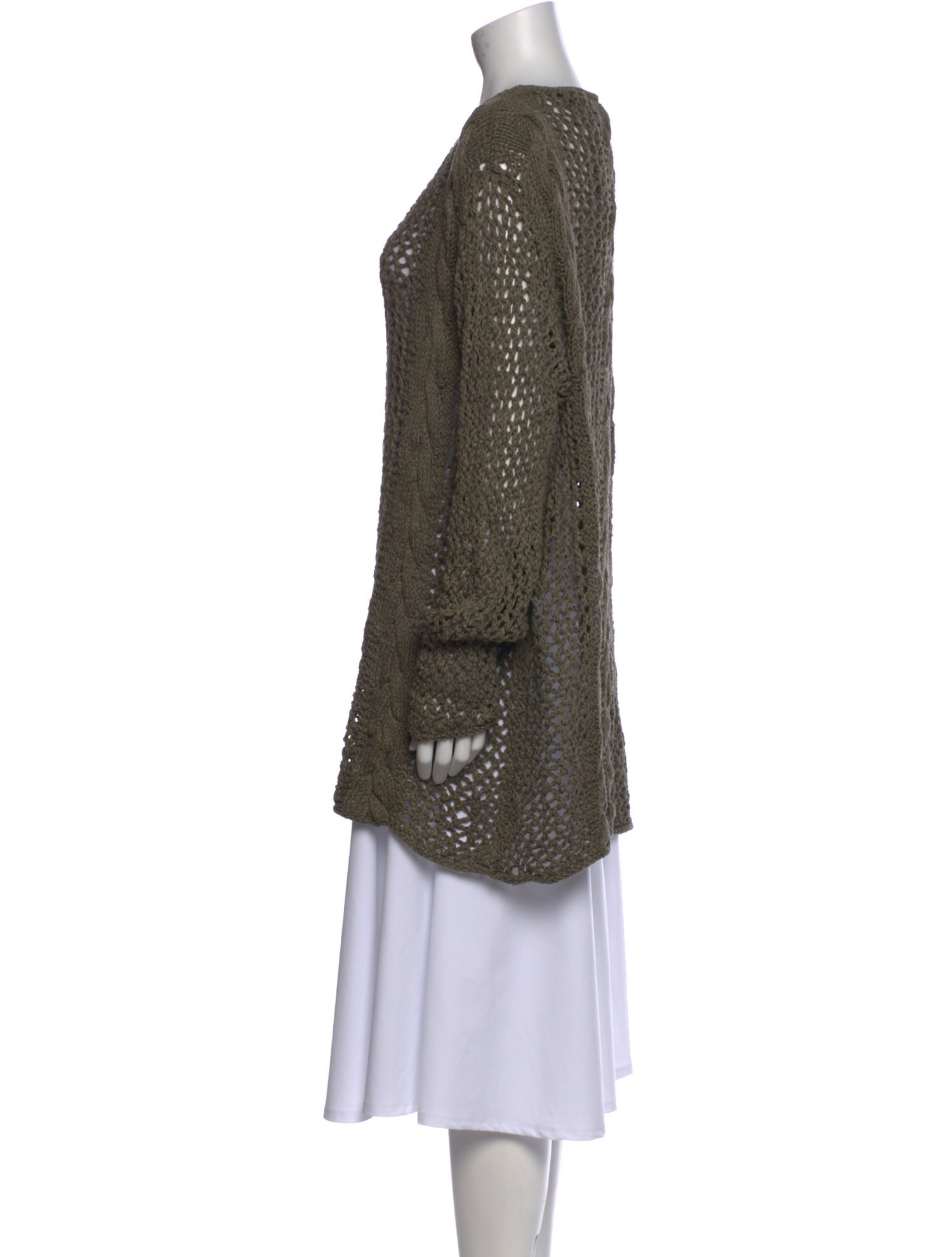 Donna Karan Silk Scoop Neck Sweater