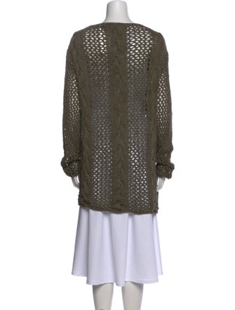 Donna Karan Silk Scoop Neck Sweater