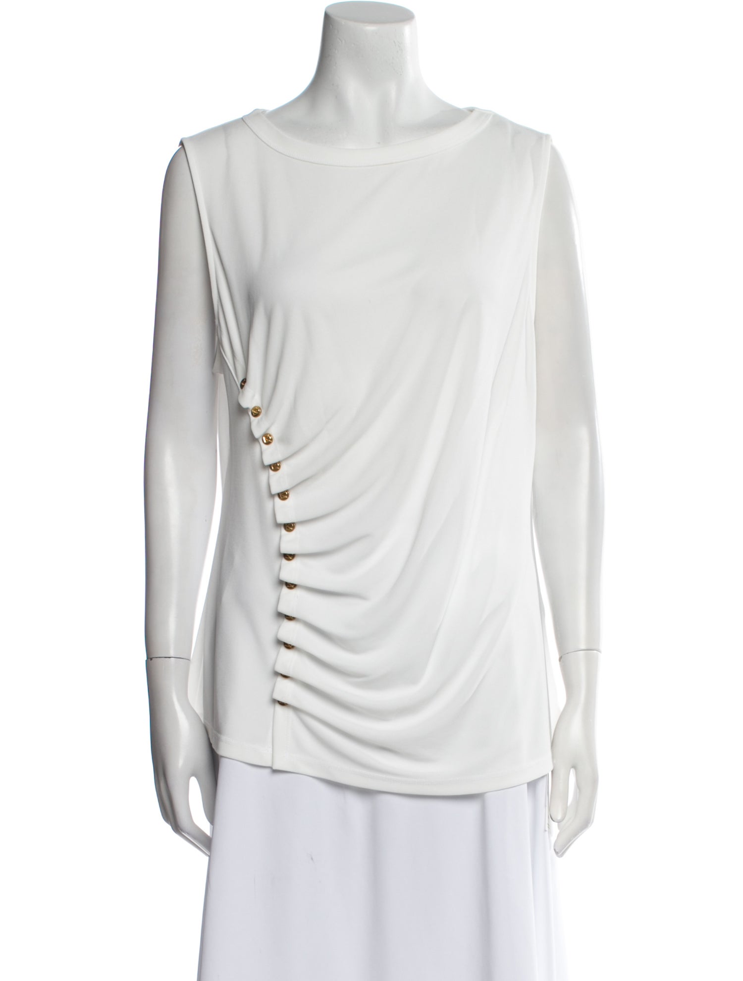 Donna Karan Cowl Neck Sleeveless Top