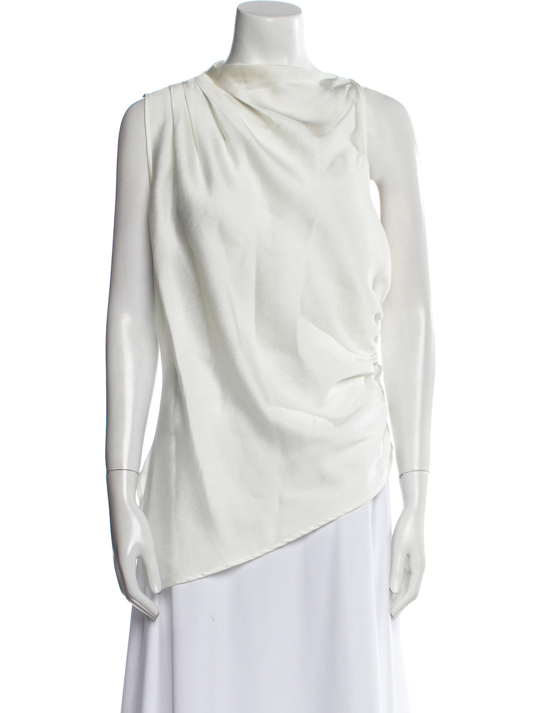 Donna Karan Cowl Neck Sleeveless Tunic