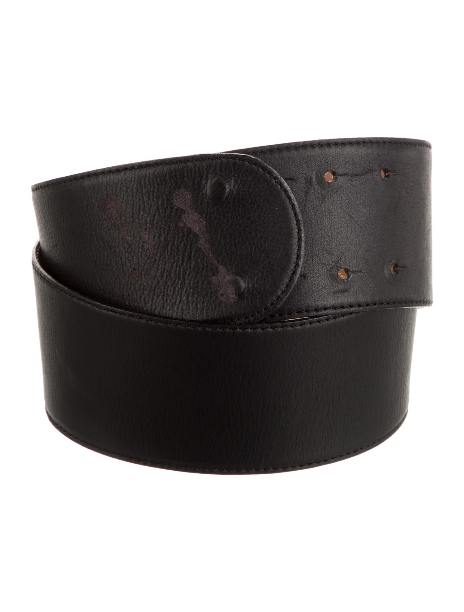 Donna Karan Wide Leather Belt
