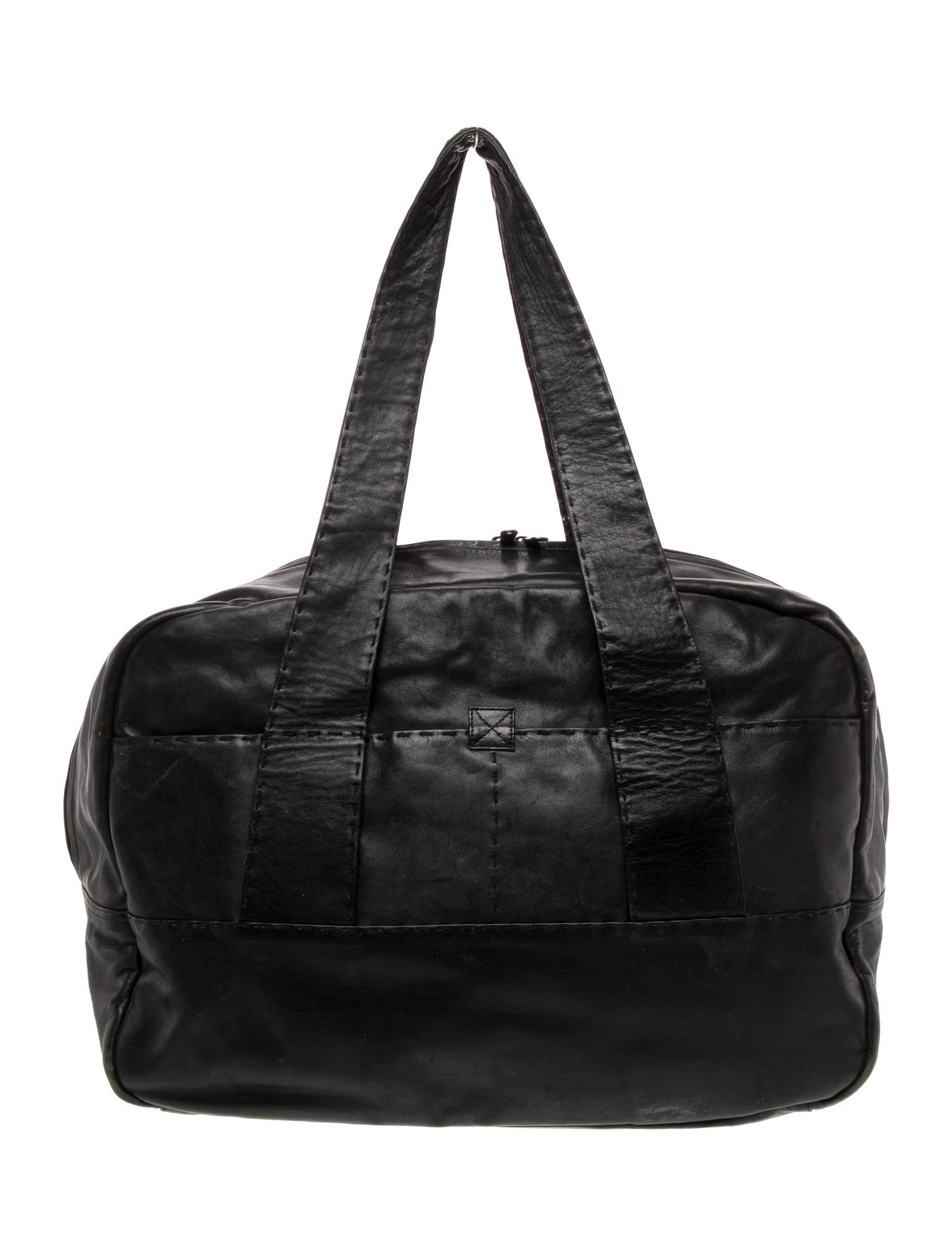 Donna Karan Leather Weekender Bag