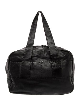 Donna Karan Leather Weekender Bag