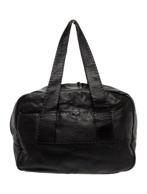 Donna Karan Leather Weekender Bag