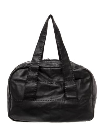 Donna Karan Leather Weekender Bag