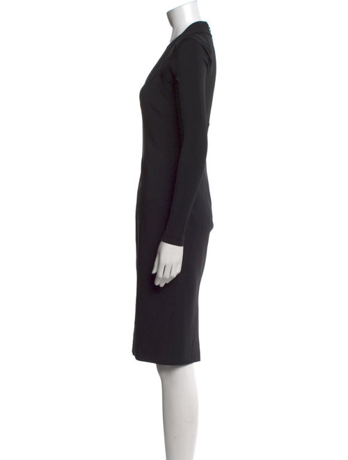 Donna Karan V-Neck Knee-Length Dress