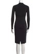 Donna Karan V-Neck Knee-Length Dress
