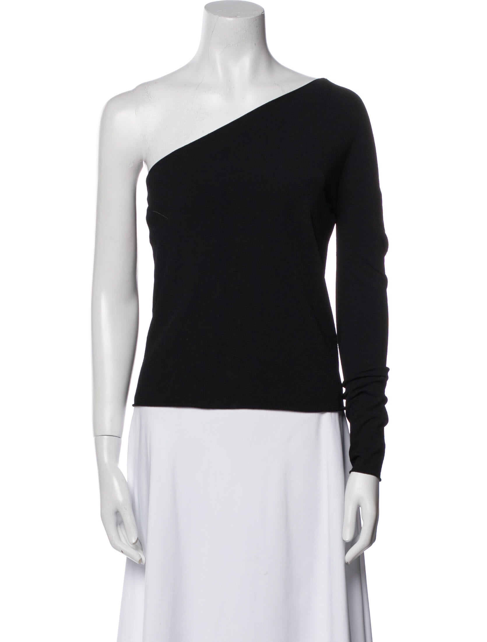 Donna Karan One-Shoulder Sweater