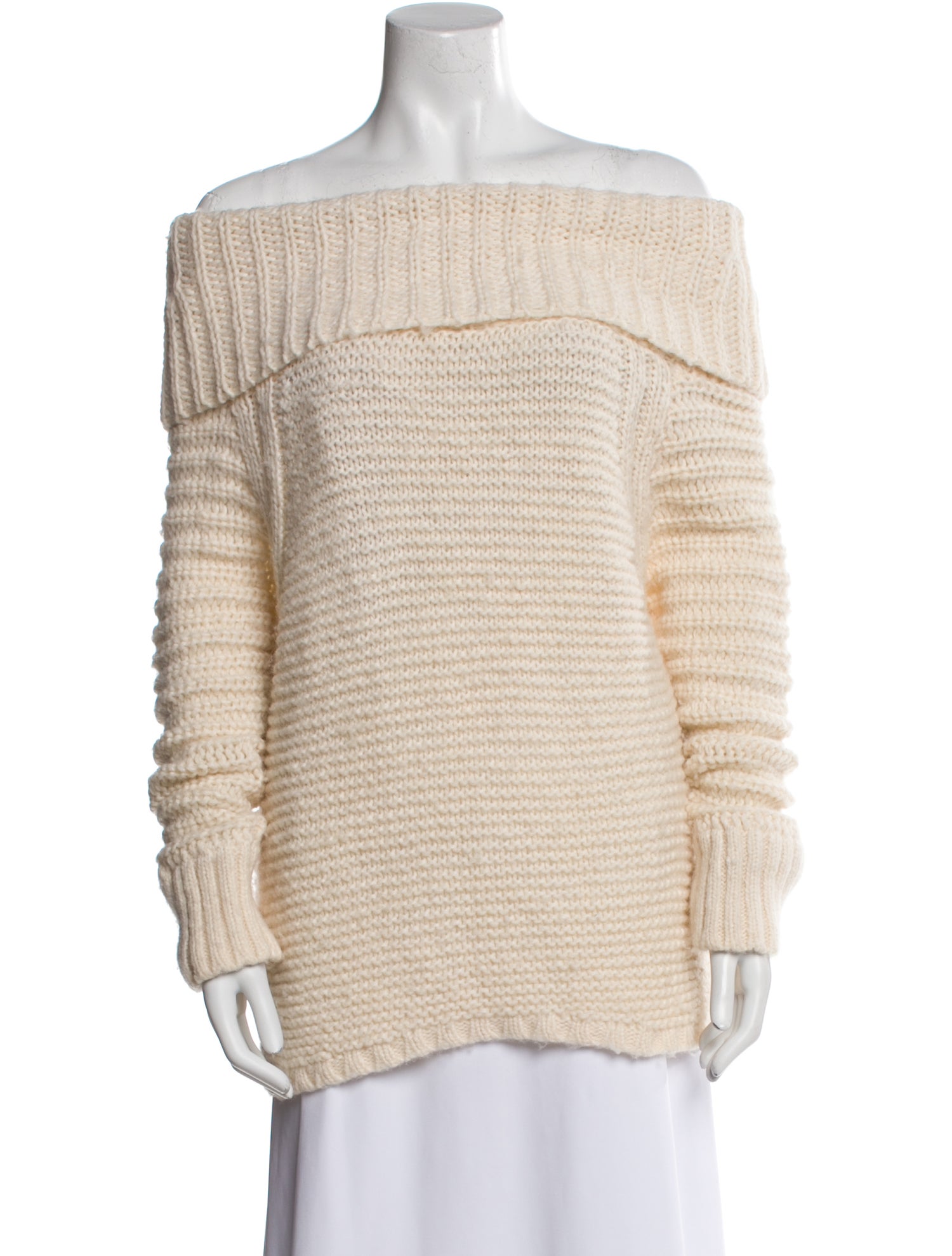 Donna Karan Alpaca Striped Sweater