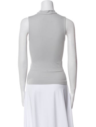 Donna Karan Turtleneck Sleeveless Top