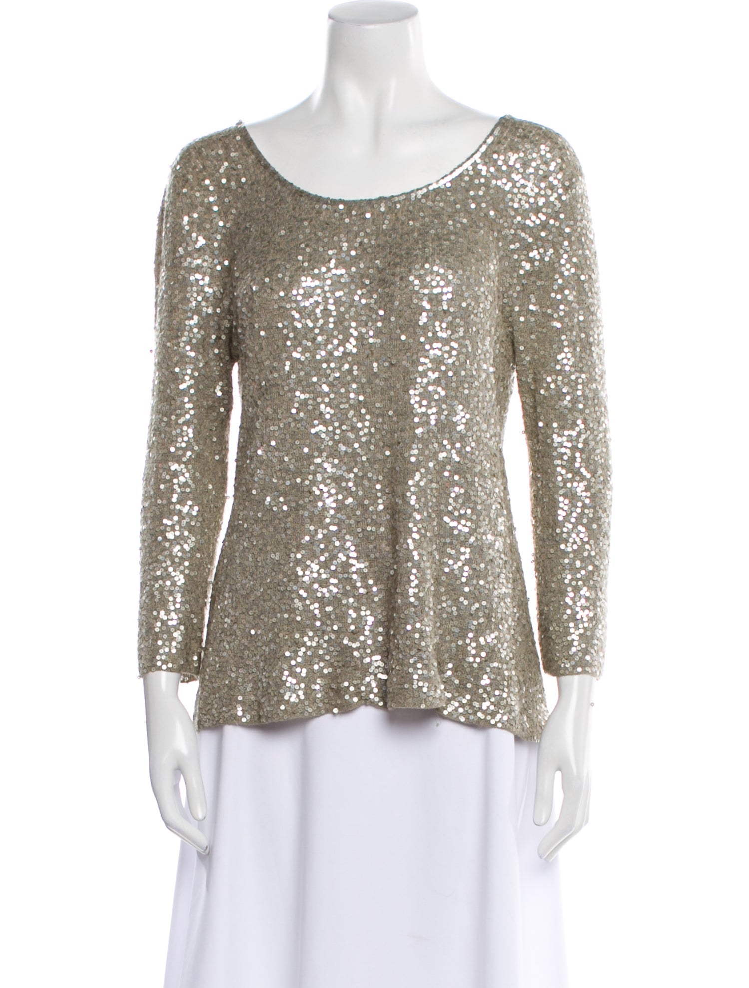 Donna Karan Cashmere Scoop Neck Sweater