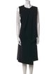 Donna Karan Wool Midi Length Dress