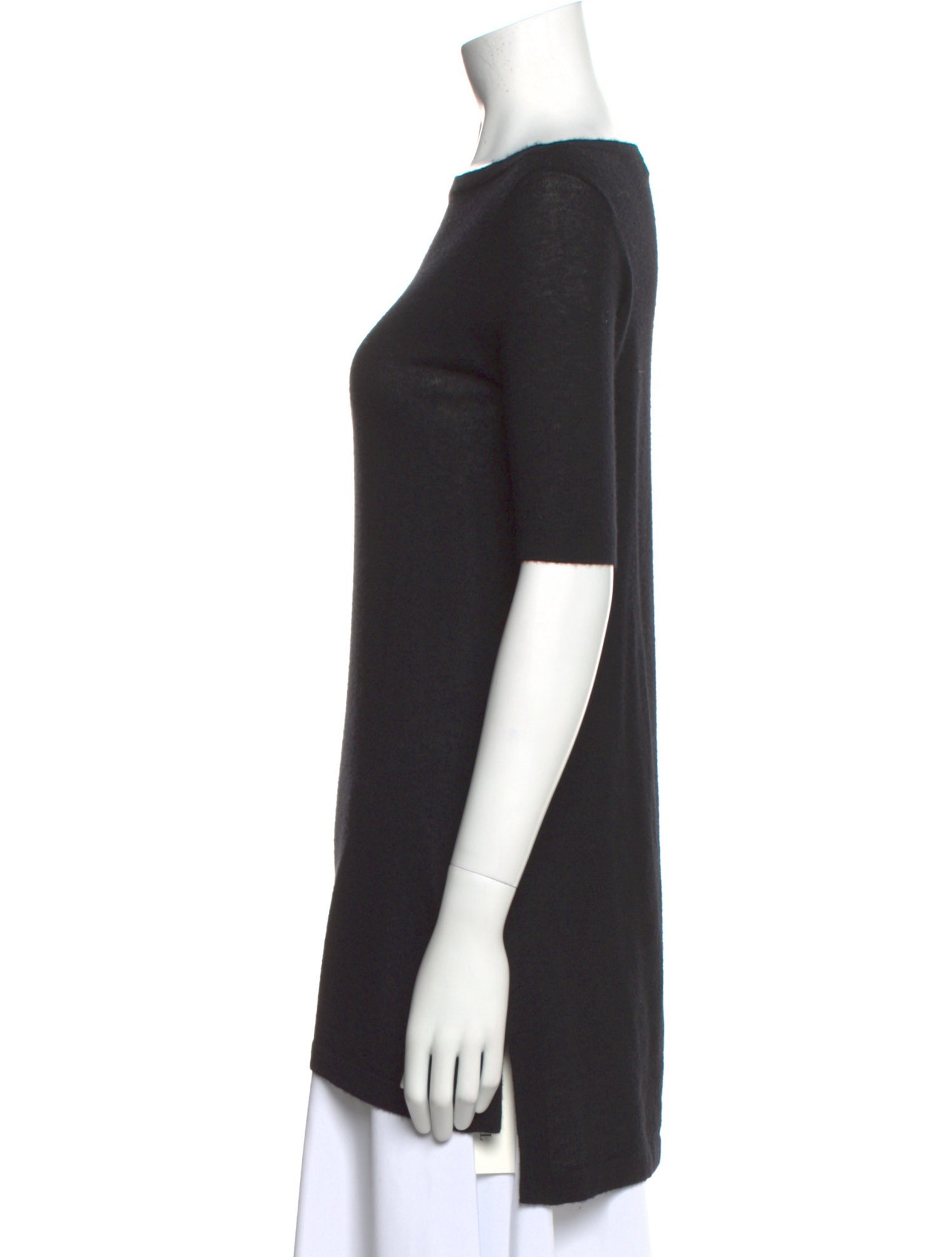 Donna Karan Cashmere Bateau Neckline Sweater