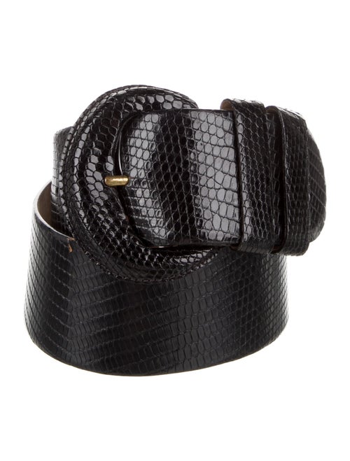 Donna Karan Wide Leather Waist Belt