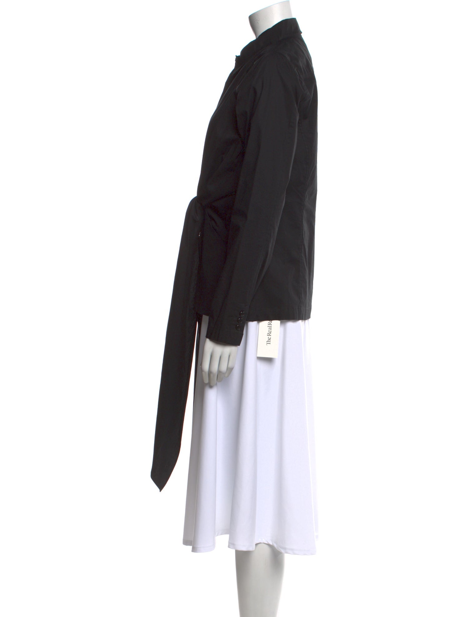 Donna Karan Long Sleeve Button-Up Top