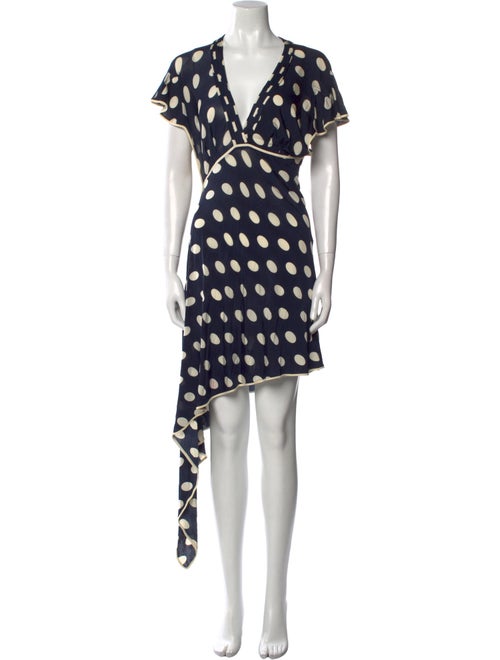 Donna Karan Printed Long Dress