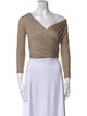 Donna Karan Cashmere V-Neck Crop Top