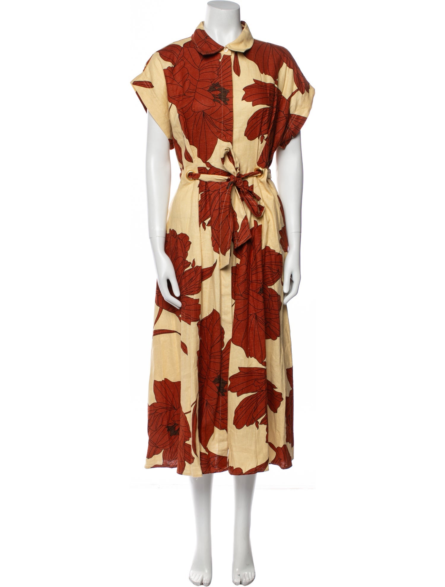 Donna Karan Floral Print Long Dress